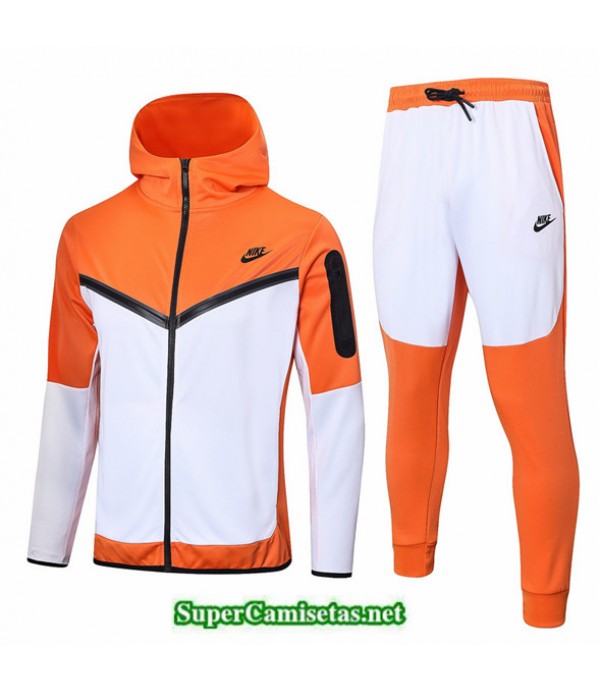 Tailandia Camiseta Chaqueta Chandal Con Capucha Nike Orange 2022 2023 Replicas