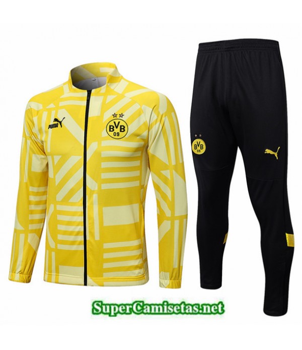 Tailandia Camiseta Chaqueta Chandal Dortmund Amarillo 2022 2023 Buscar
