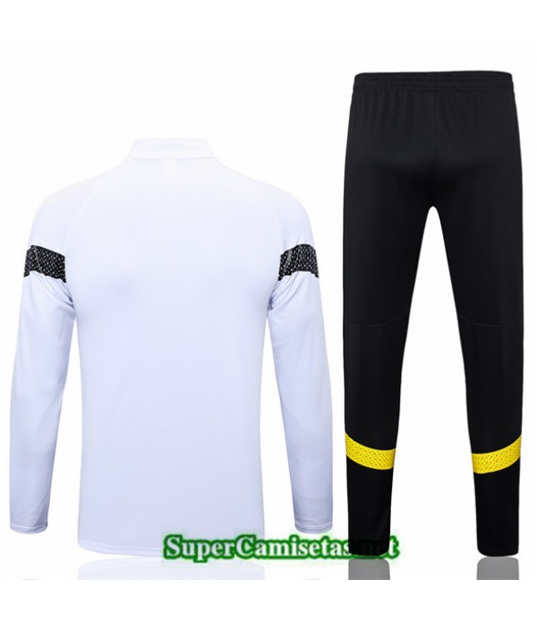 Tailandia Camiseta Chaqueta Chandal Dortmund Blanco 2022 2023 Tienda
