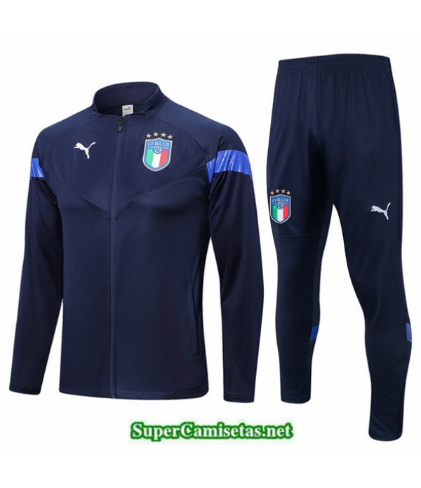 Tailandia Camiseta Chaqueta Chandal Italia Azul 2022 2023 Outlet