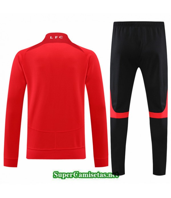 Tailandia Camiseta Chaqueta Chandal Liverpool Rojo 2022 2023 Diseño