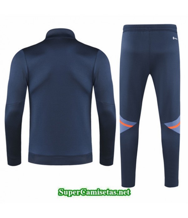 Tailandia Camiseta Chaqueta Chandal Manchester United Niño Azul 2022 2023 Baratas