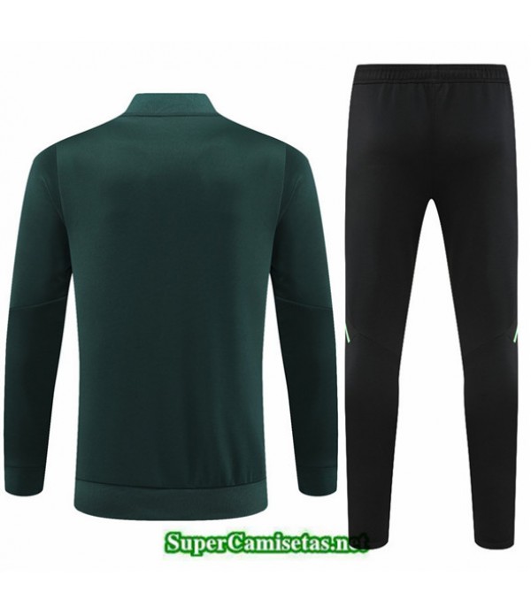 Tailandia Camiseta Chaqueta Chandal Real Madrid Niño Verde 2022 2023 Outlet