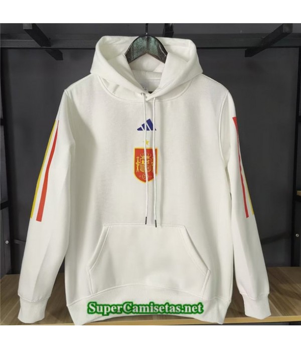 Tailandia Camiseta Chaqueta España Sudadera Con Capucha Blanco 2022 2023 Diseño