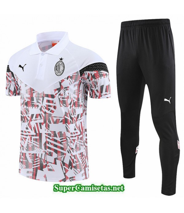 Tailandia Camiseta Kit De Entrenamiento Ac Milan Blanco 2022 2023 Buscar