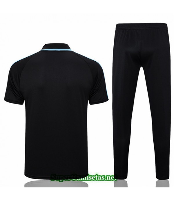 Tailandia Camiseta Kit De Entrenamiento Argentina Polo 3 Stars Negro 2023 2024 Diseño