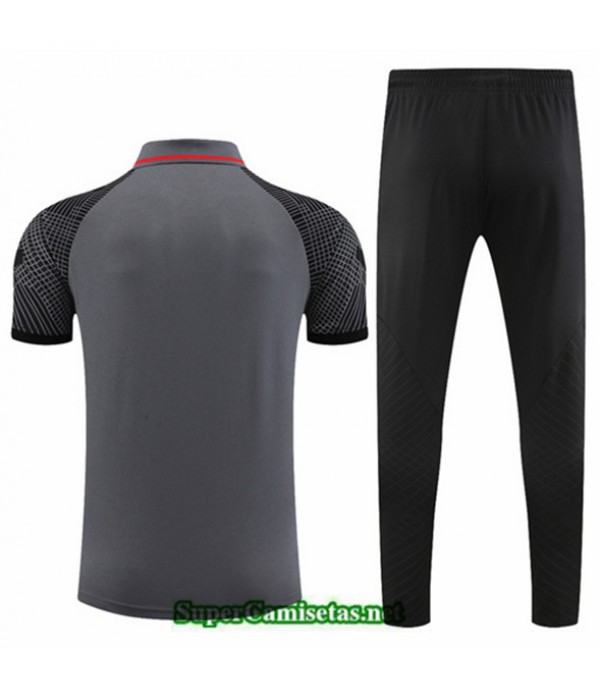Tailandia Camiseta Kit De Entrenamiento Barcelona Gris 2022 2023 Diseño