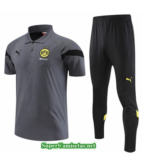 Tailandia Camiseta Kit De Entrenamiento Borussia Dortmund Gris 2022 2023 Replicas