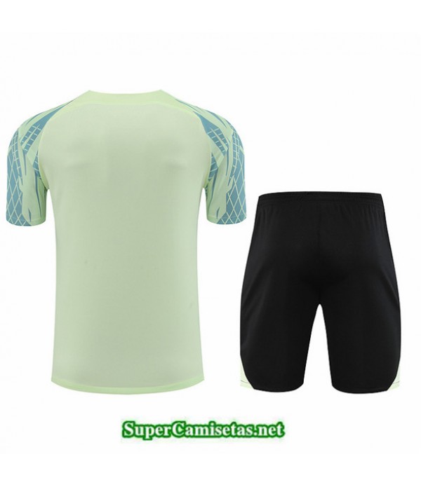 Tailandia Camiseta Kit De Entrenamiento Brasil + Corto Verde 2022 2023 Replicas