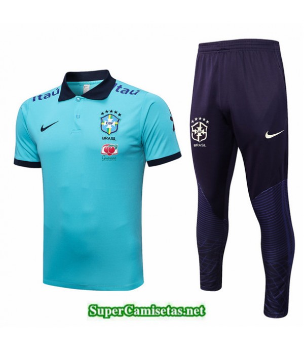 Tailandia Camiseta Kit De Entrenamiento Brasil Azul 2022 2023 Baratas