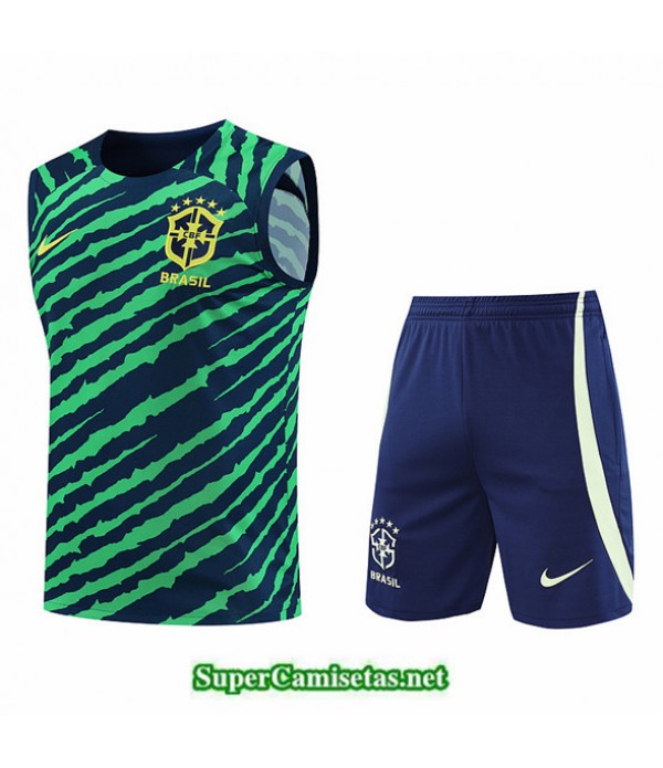 Tailandia Camiseta Kit De Entrenamiento Brasil Chaleco Verde 2022 2023 Outlet