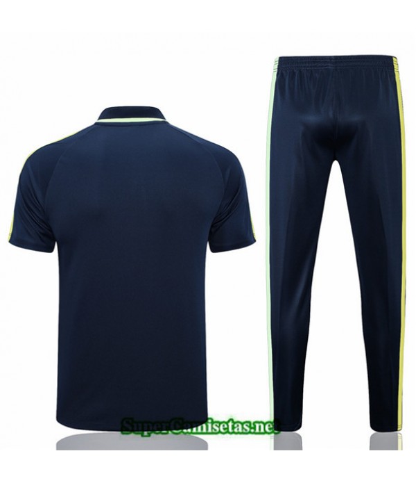 Tailandia Camiseta Kit De Entrenamiento Brasil Polo Azul 2023 2024 Tienda
