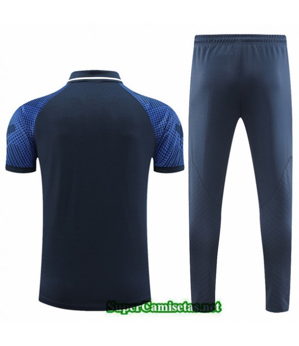 Tailandia Camiseta Kit De Entrenamiento Chelsea Polo Azul 2022 2023 Diseño