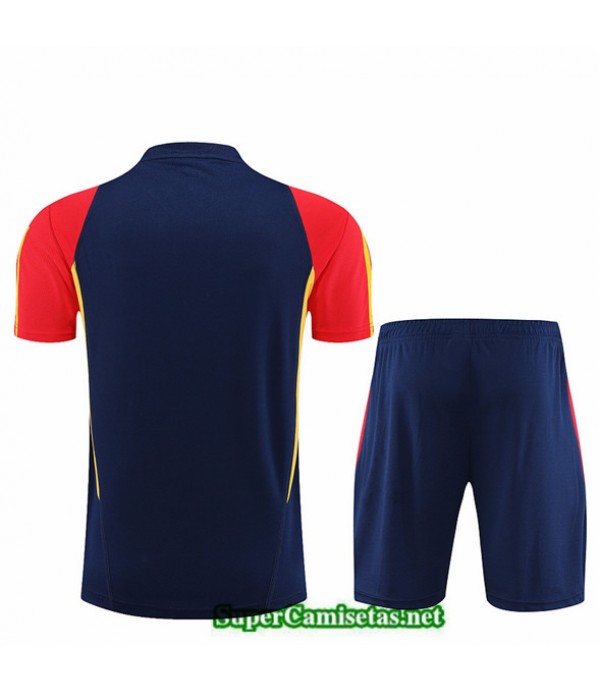 Tailandia Camiseta Kit De Entrenamiento España + Corto Azul 2023 2024 Online