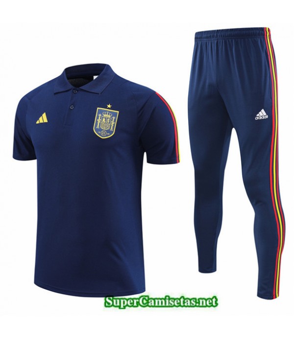 Tailandia Camiseta Kit De Entrenamiento España Azul 2022 2023 Outlet