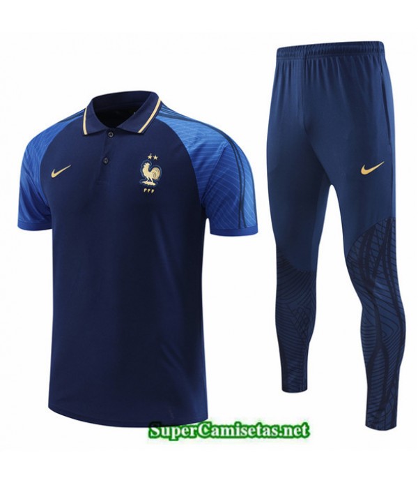 Tailandia Camiseta Kit De Entrenamiento Francia Azul 2022 2023 Tienda