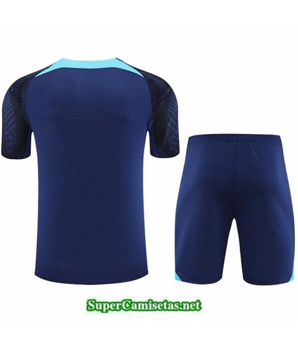 Tailandia Camiseta Kit De Entrenamiento Inglaterra + Corto Azul 2022 2023 Tienda