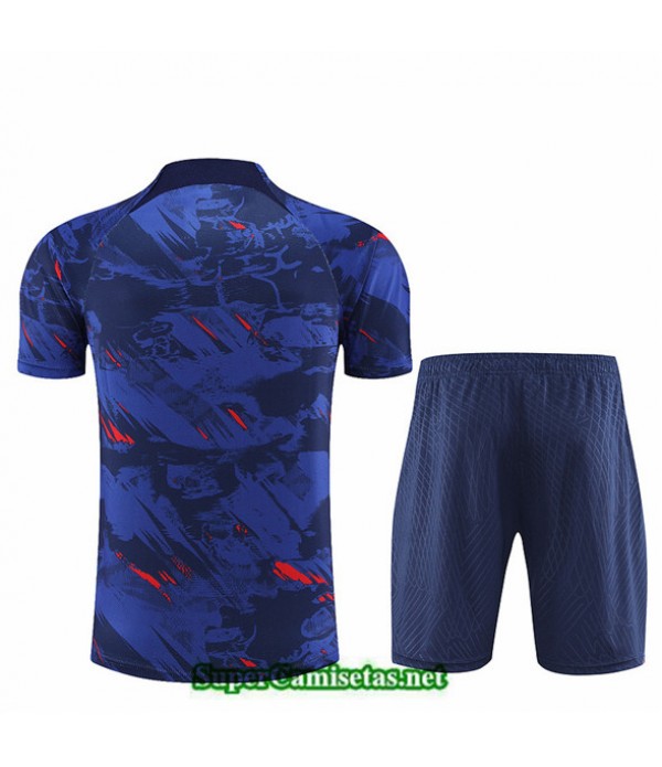 Tailandia Camiseta Kit De Entrenamiento Inglaterra + Corto Azul 2023 2024 Tienda