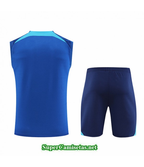 Tailandia Camiseta Kit De Entrenamiento Inglaterra Chaleco Azul 2022 2023 Diseño