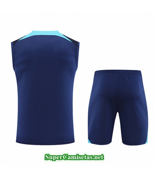 Tailandia Camiseta Kit De Entrenamiento Inglaterra Chaleco Azul 2022 2023 Baratas