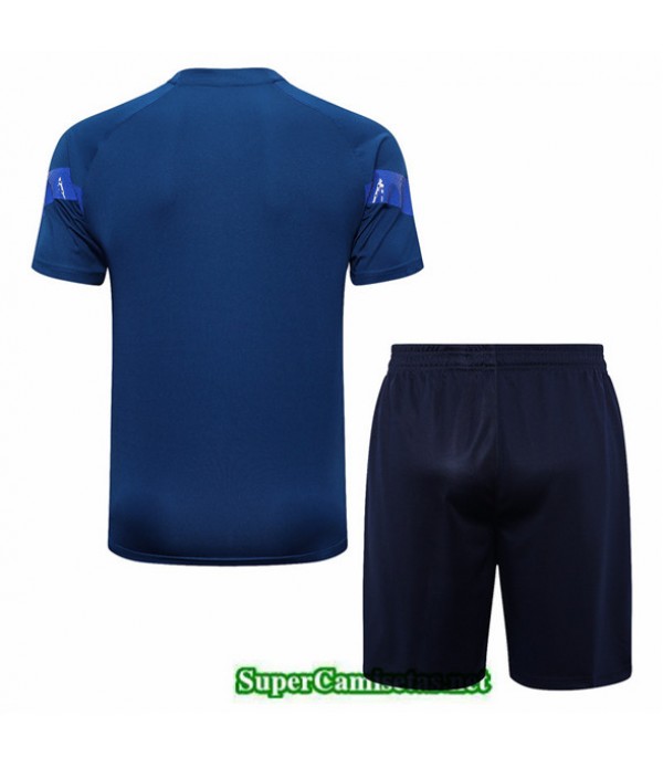 Tailandia Camiseta Kit De Entrenamiento Italia + Corto Azul 2022 2023 Baratas