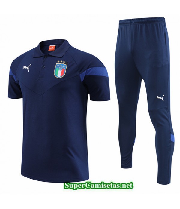 Tailandia Camiseta Kit De Entrenamiento Italia Azul 2022 2023 Replicas