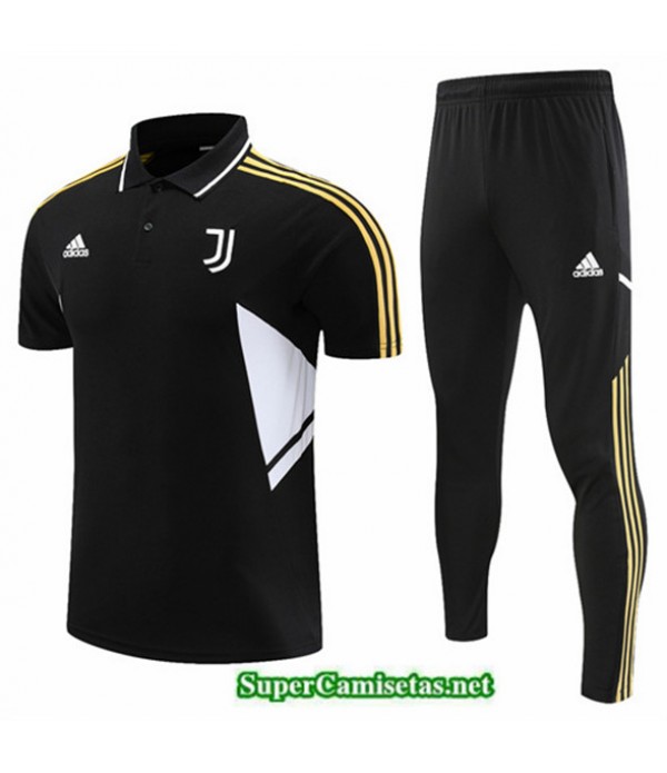 Tailandia Camiseta Kit De Entrenamiento Juventus Polo Negro 2022 2023 Tienda
