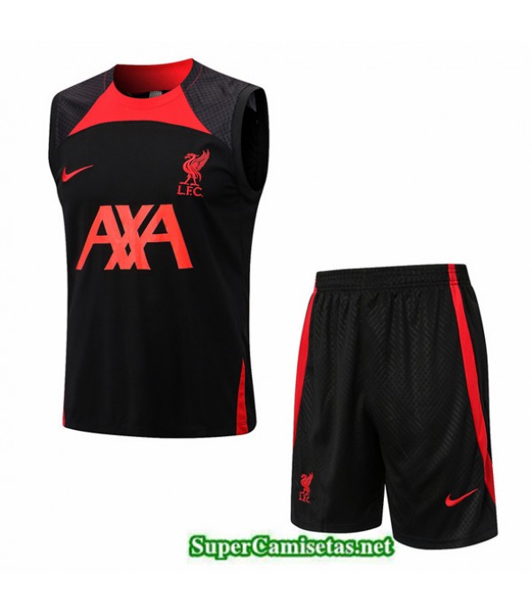 Tailandia Camiseta Kit De Entrenamiento Liverpool Chaleco Negro 2022 2023 Outlet