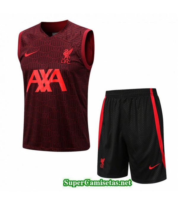 Tailandia Camiseta Kit De Entrenamiento Liverpool Chaleco Rojo 2022 2023 Tienda