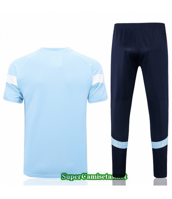 Tailandia Camiseta Kit De Entrenamiento Manchester City Azul 2022 2023 Replicas