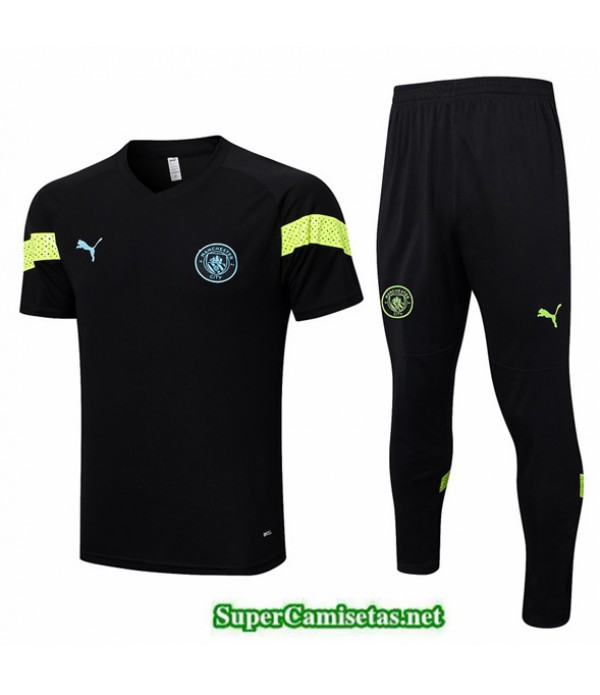 Tailandia Camiseta Kit De Entrenamiento Manchester City Negro 2022 2023 Online