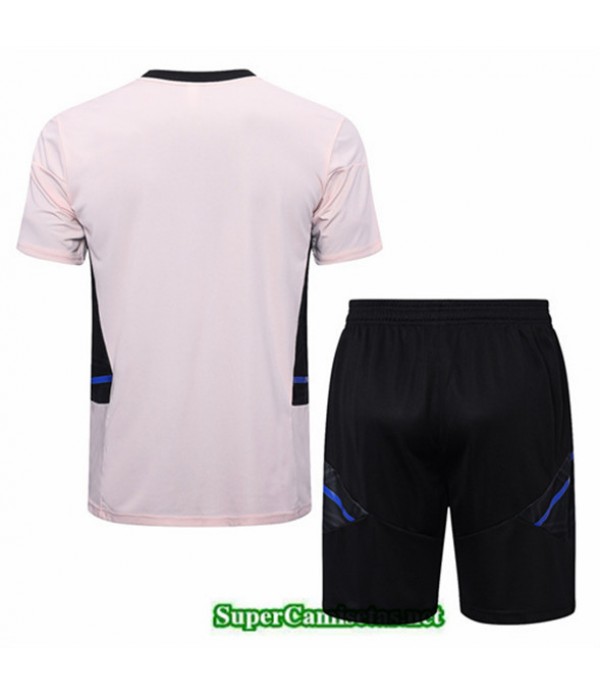 Tailandia Camiseta Kit De Entrenamiento Manchester United + Corto Rosa 2022 2023 Tienda