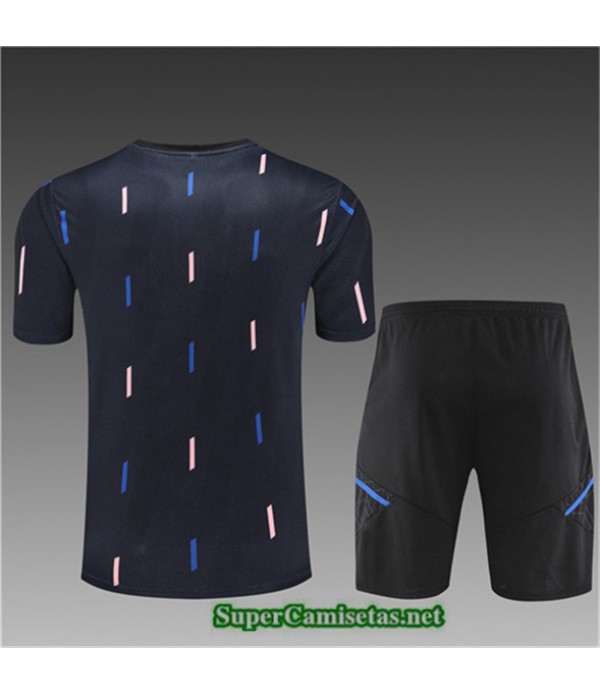 Tailandia Camiseta Kit De Entrenamiento Manchester United Niño + Corto Azul 2022 2023 Online