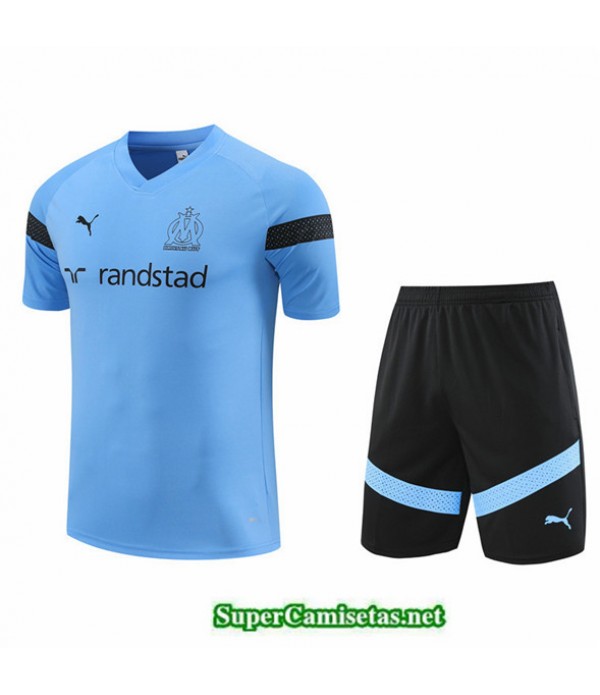 Tailandia Camiseta Kit De Entrenamiento Marsella + Corto Azul 2022 2023 Buscar