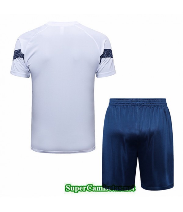 Tailandia Camiseta Kit De Entrenamiento Marsella + Corto Blanco 2022 2023 Diseño