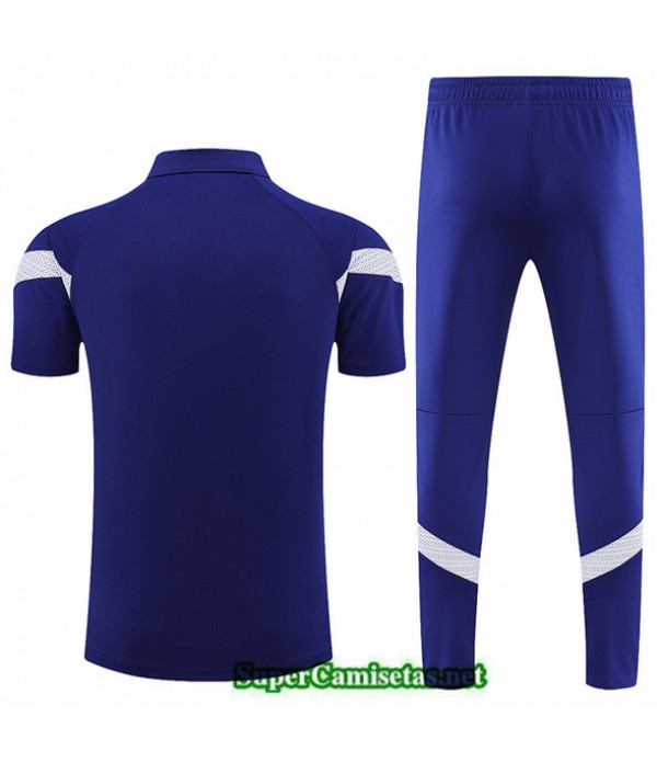 Tailandia Camiseta Kit De Entrenamiento Marsella Polo Azul 2022 2023 Replicas