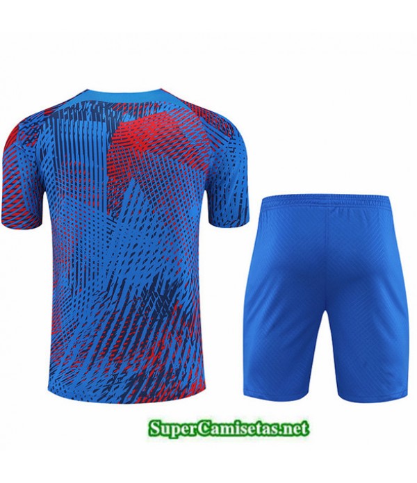 Tailandia Camiseta Kit De Entrenamiento Paris Psg + Corto Azul 2022 2023 Replicas