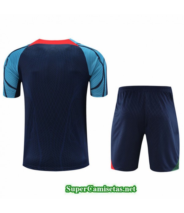 Tailandia Camiseta Kit De Entrenamiento Portugal + Corto Azul 2022 2023 Online