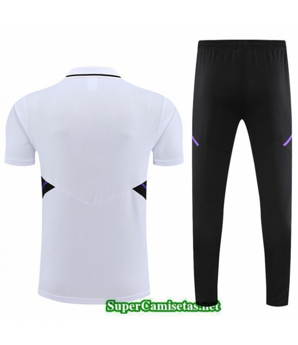 Tailandia Camiseta Kit De Entrenamiento Real Madrid Polo Blanco 2022 2023 Tienda