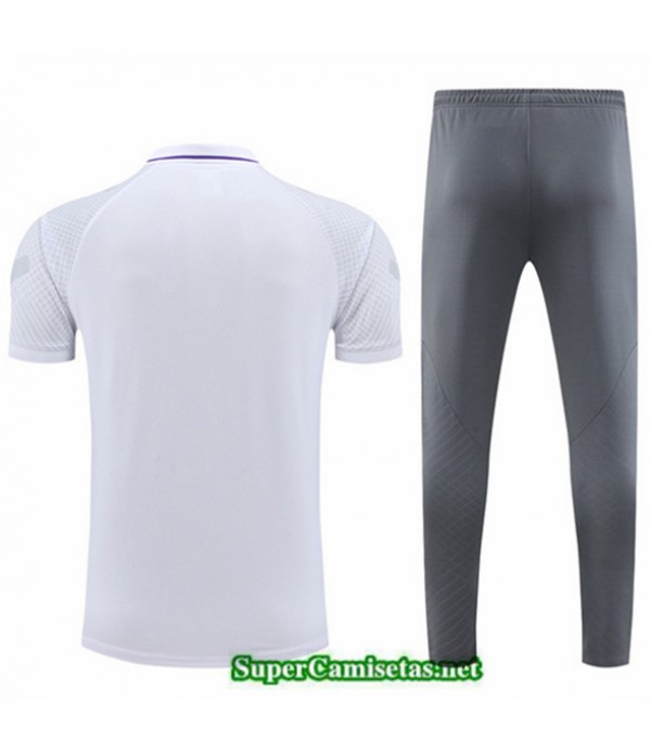Tailandia Camiseta Kit De Entrenamiento Tottenham Hotspurpolo Blanco 2022 2023 Diseño