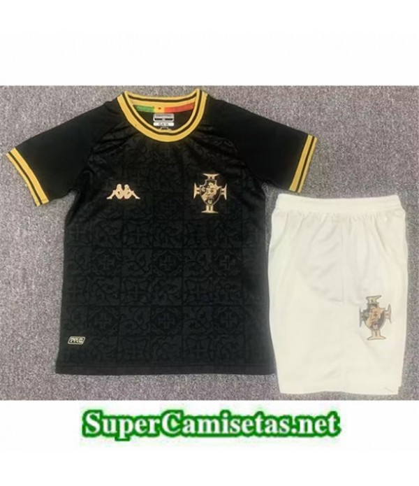 Tailandia Domicile Equipacion Camiseta Cr Vasco Da Gama Enfant Noir 2022 2023 Baratas
