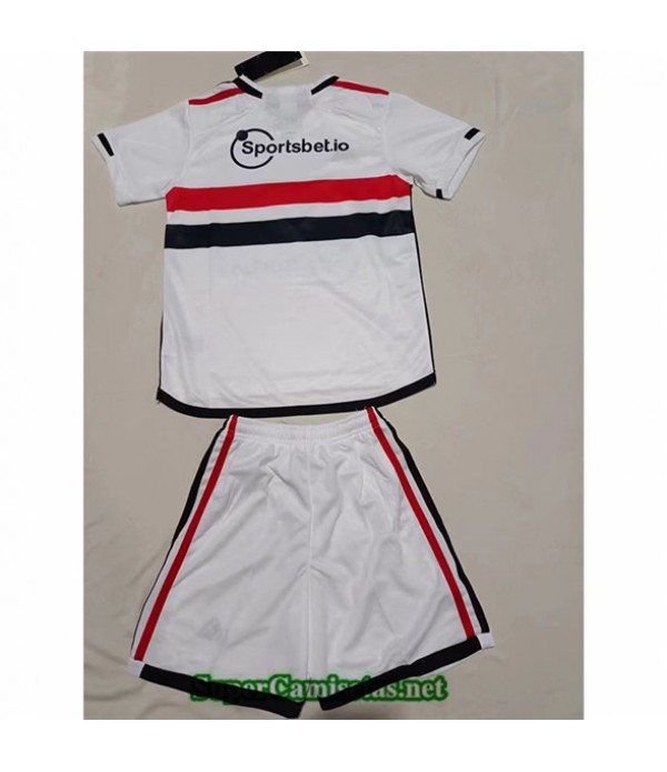 Tailandia Domicile Equipacion Camiseta Sao Paulo Enfant 2023 2024 Diseño