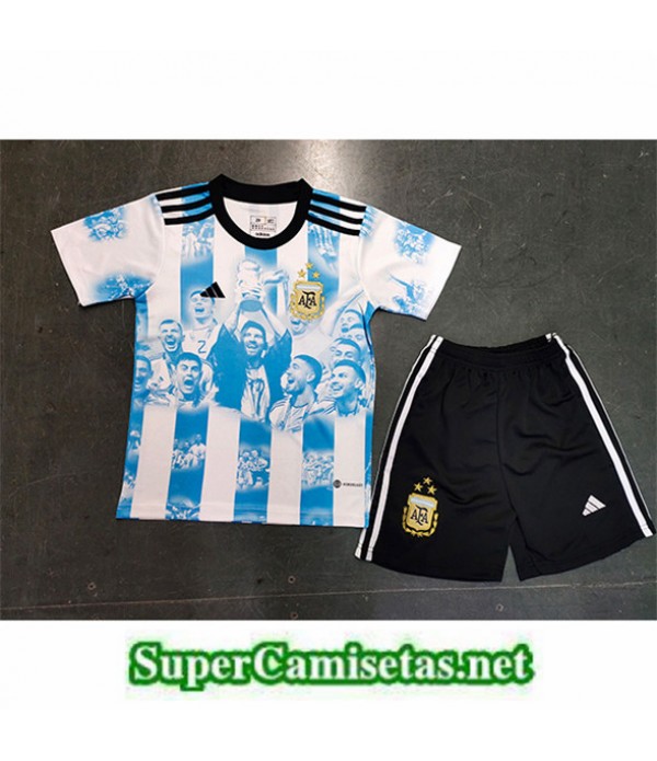 Tailandia Equipacion Camiseta Argentina Enfant 3 Star All Star 2023 2024 Diseño