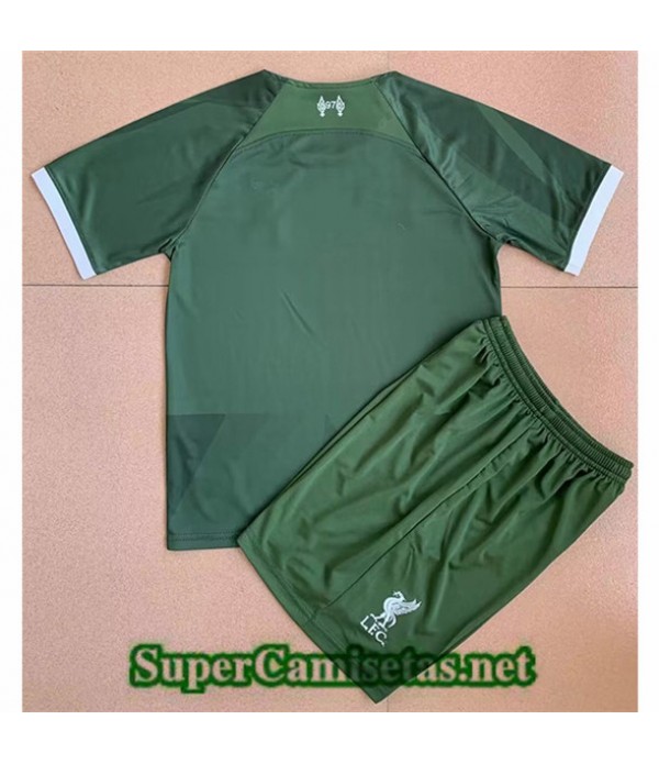 Tailandia Equipacion Camiseta Liverpool Enfant Vert 2024 Diseño