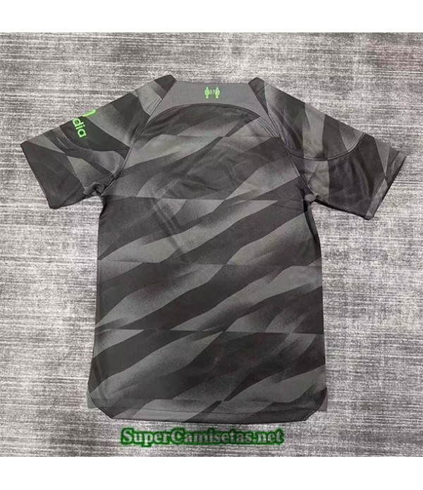 Tailandia Equipacion Camiseta Liverpool Gardien De But Gris 2023 2024 Diseño