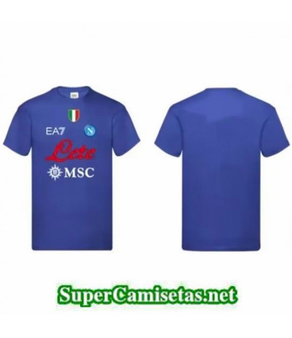 Tailandia Equipacion Camiseta Napoli Training Bleu 2023 2024 Tienda