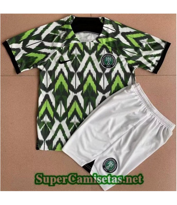 Tailandia Equipacion Camiseta Nigeria Enfant Vert 2023 2024 Diseño