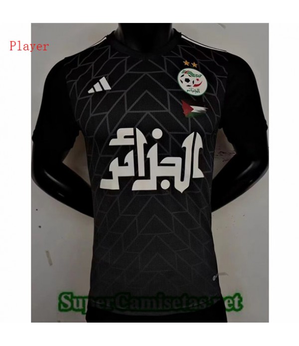 Tailandia Equipacion Camiseta Player Argelia Noir 2023 2024 Online