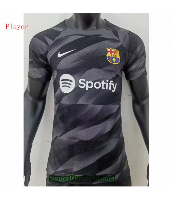Tailandia Equipacion Camiseta Player Barcelona Noir 2023 2024 Diseño