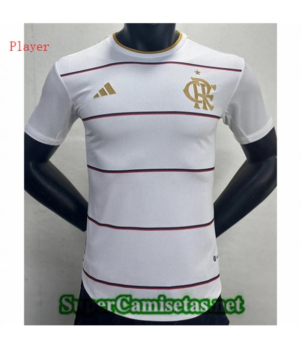 Tailandia Equipacion Camiseta Player Flamengo Blanc 2023 2024 Online
